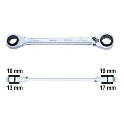 Ratschen-Ringschlüssel (TOMAC) umschaltbar, 4-in-1